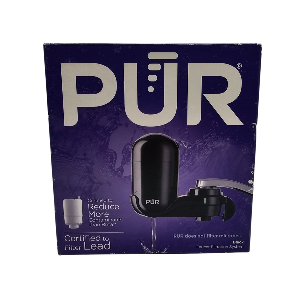 PUR Faucet Filtration System Vertical Mount model in black NEW